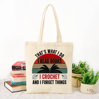 Pagewings Crochet And I Forget Things Tote Bag