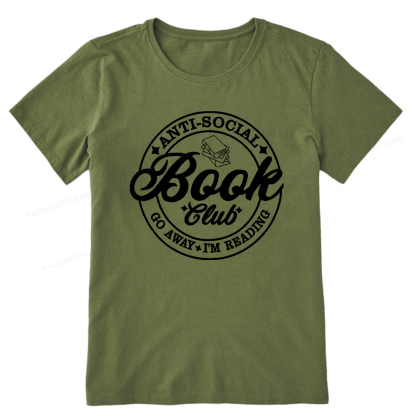 Pagewings Go Away I'm Reading Embroidery Unisex Classic T-shirt