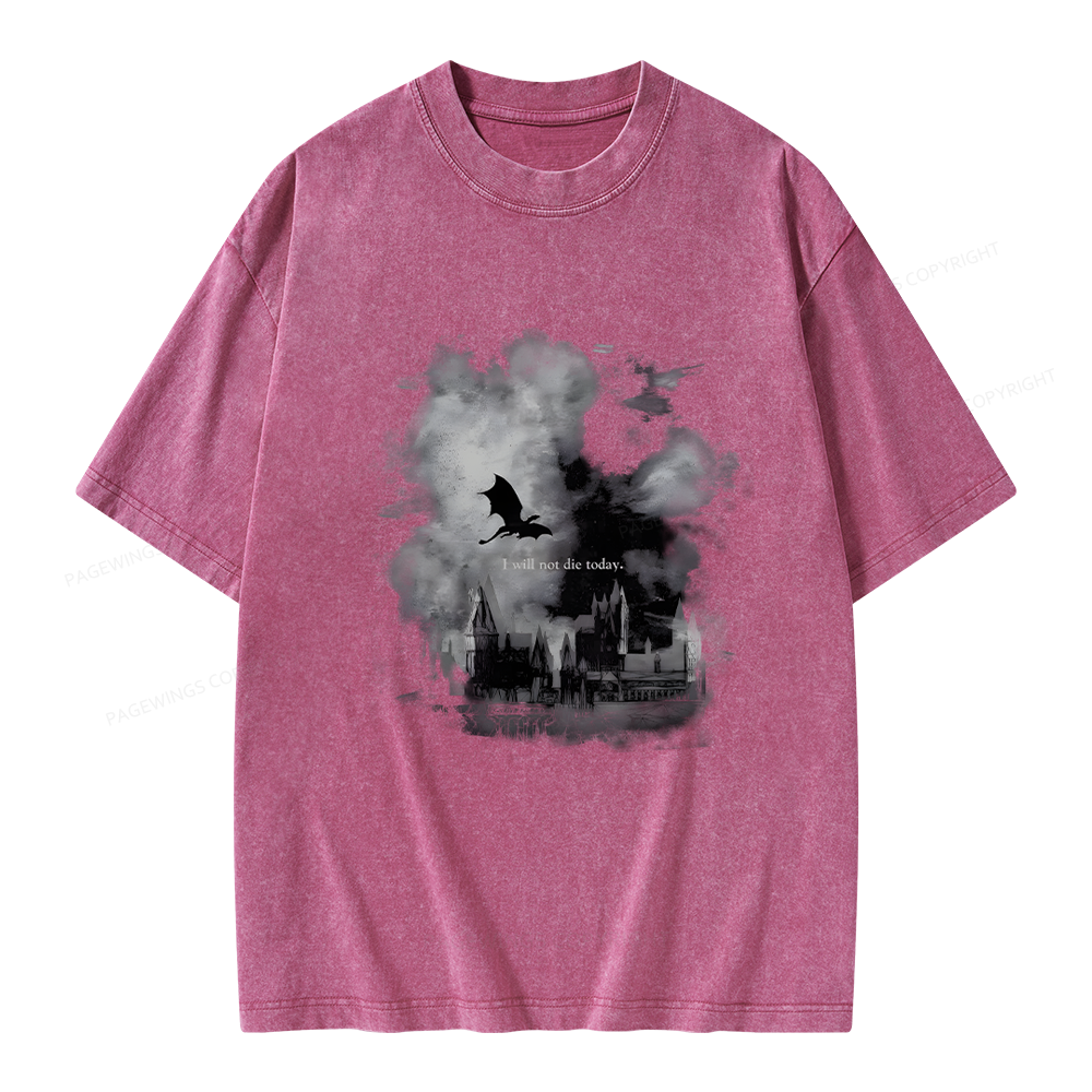 Pagewings Fantasy Book Unisex Washed T-shirt