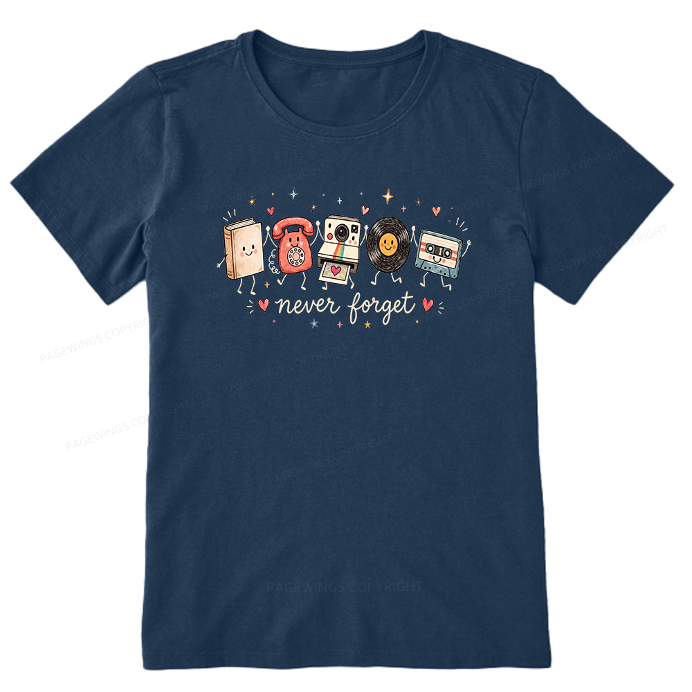 Pagewing Never Forget Bookish Unisex Classic T-shirt