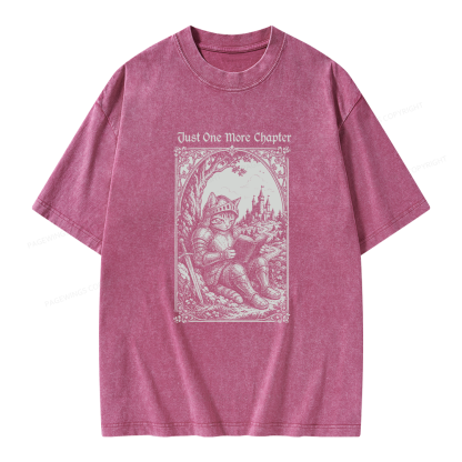 Pagewings Just One More Chapter Unisex Washed T-shirt