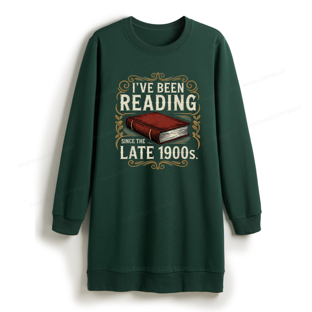 Pagewings Reading Since the Late 1900s Sweatshirt Dress
