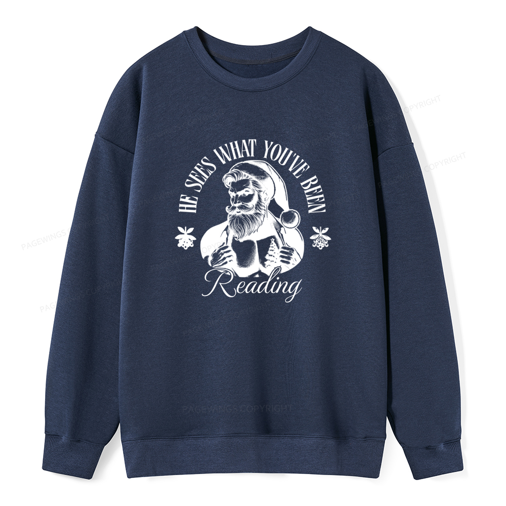 Pagewings He Sees What You've Been Reading Unisex Classic Sweatshirt