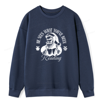 Pagewings He Sees What You've Been Reading Unisex Classic Sweatshirt