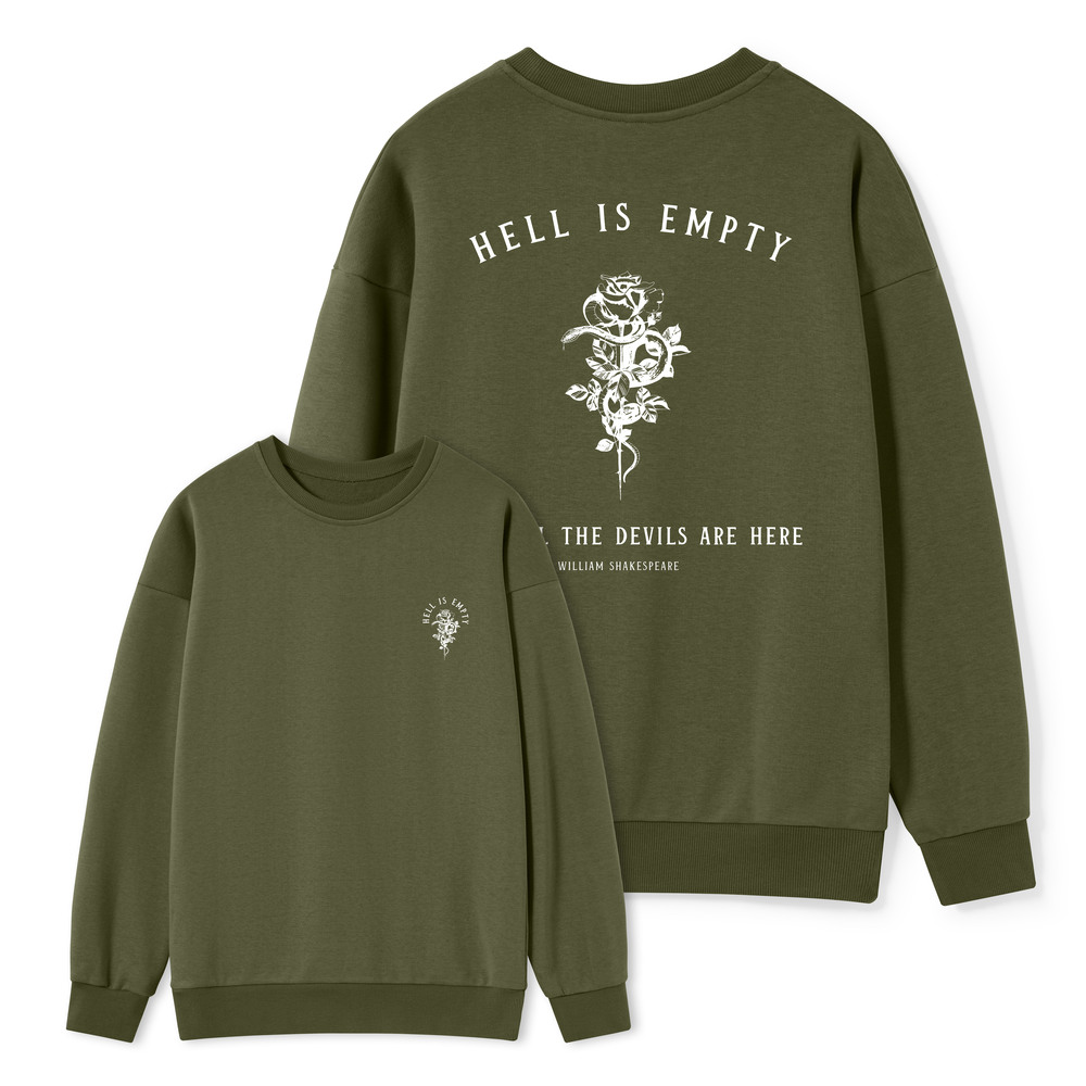 Pagewings Hell Is Empty And All The Devils Are Here Unisex Classic Sweatshirt