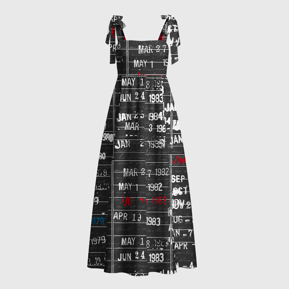 Pagewings When You Have a Library Card Tie Shoulder Maxi Dress