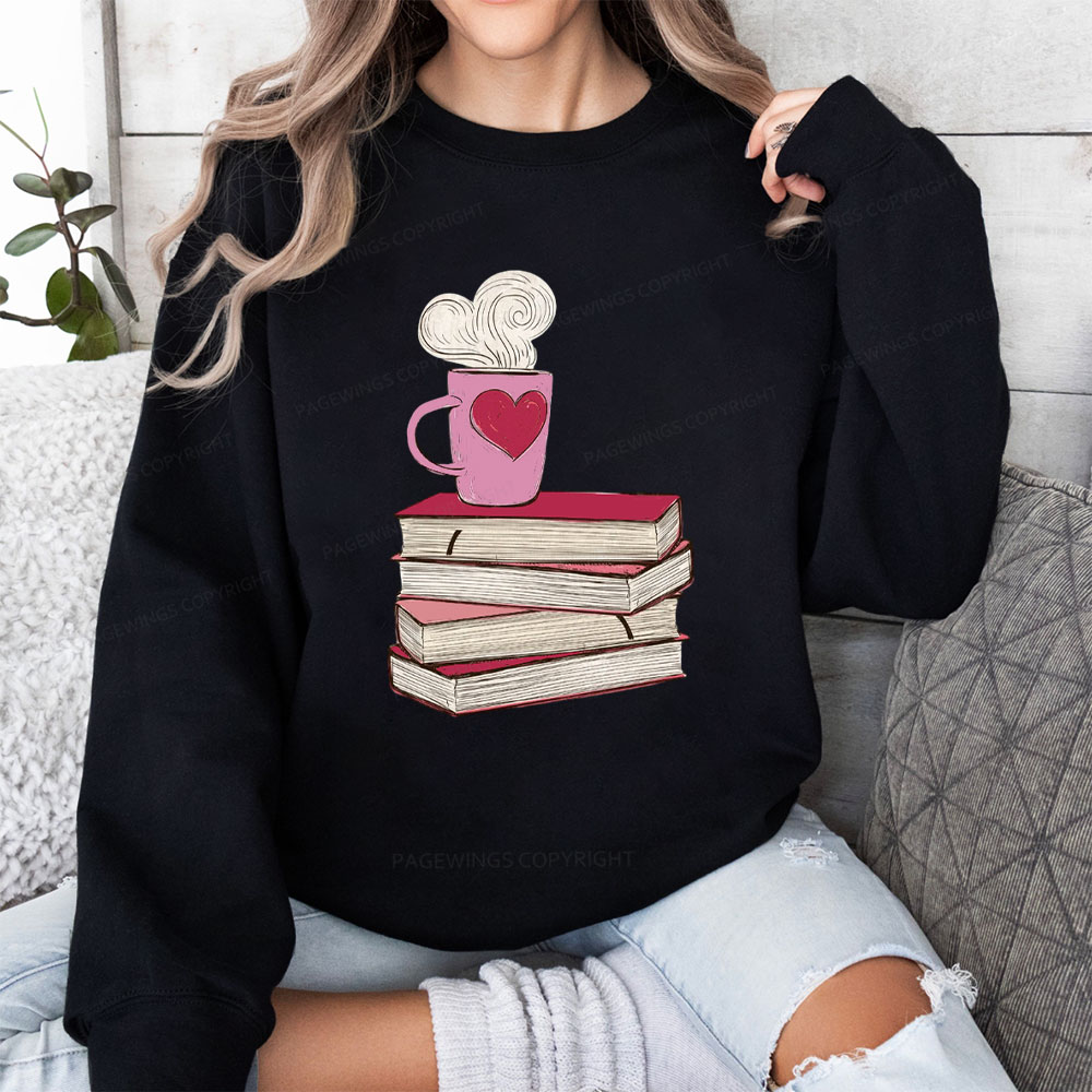 Pagewing Valentine's Day Gift for the Book Lover Unisex Classic Sweatshirt