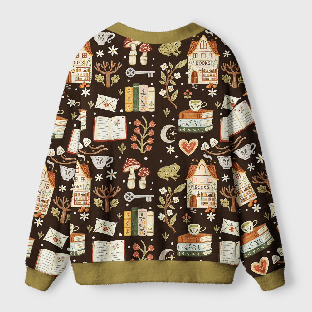 Pagewings Bookish Vibe Light Knit Unisex Cardigan Sweaters
