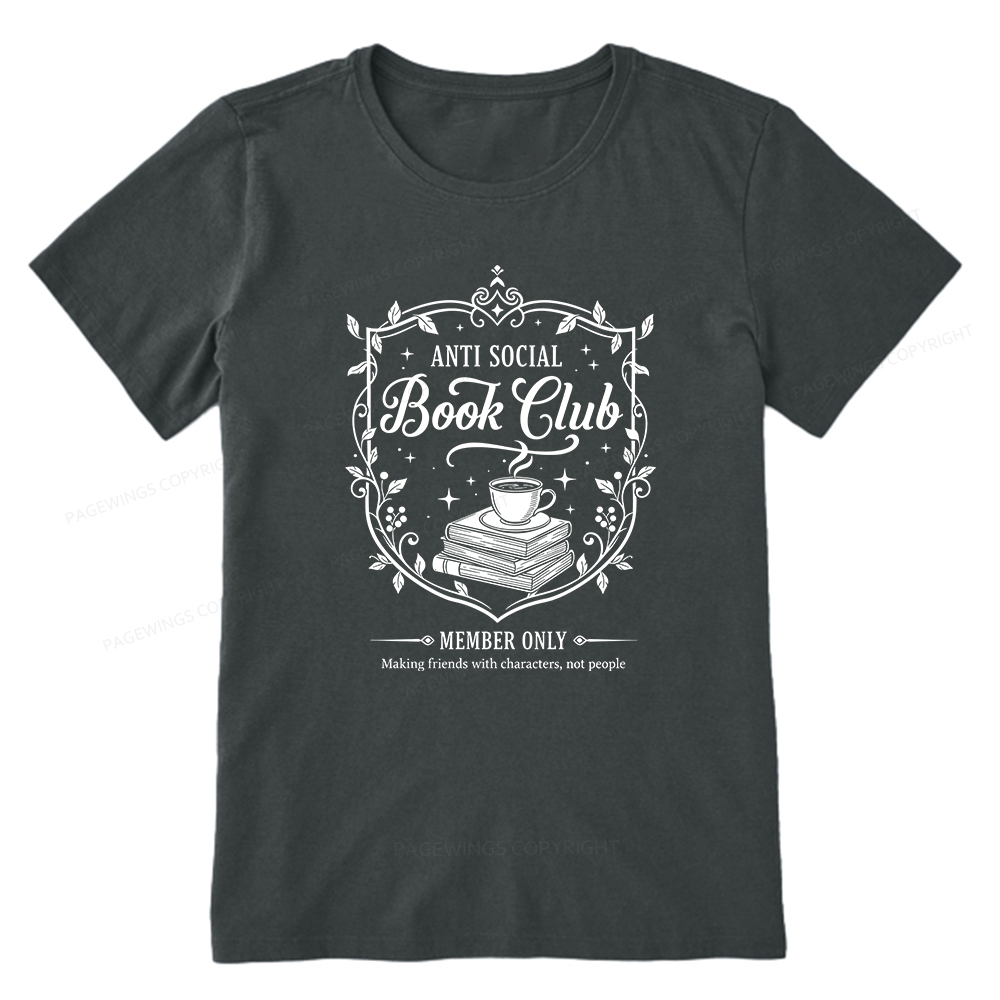 Pagewings Anti Social Book Club Unisex Classic T-shirt