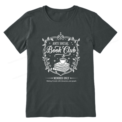 Pagewings Anti Social Book Club Unisex Classic T-shirt