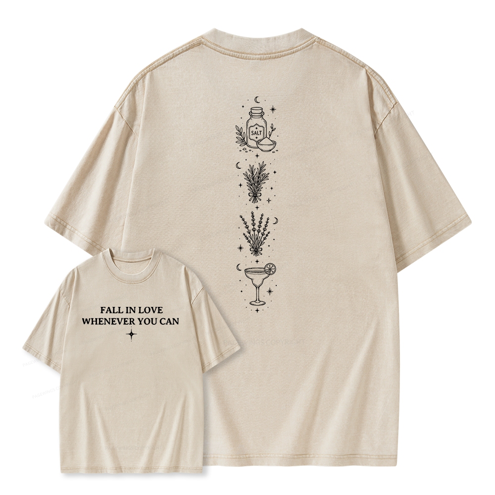 Pagewings Retro Halloween Unisex Washed T-shirt