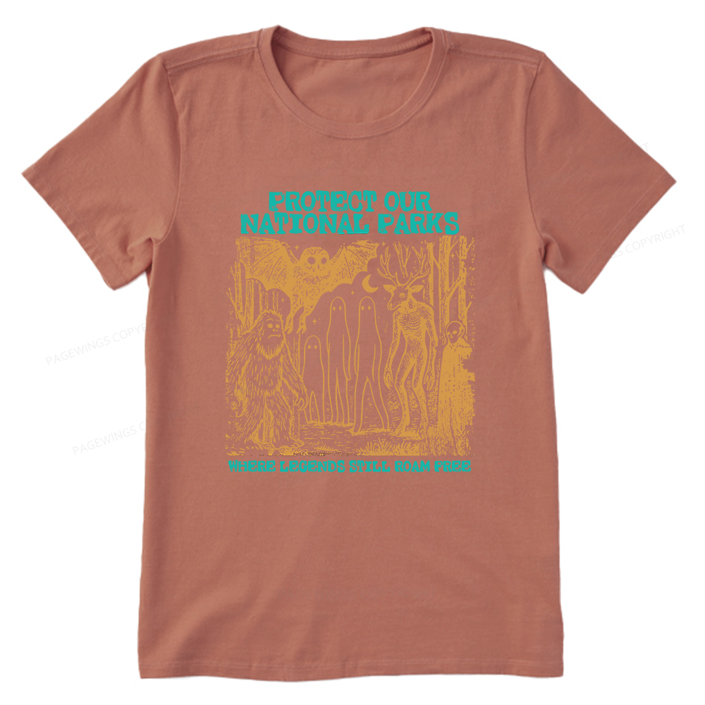 Pagewings Protect Our Parks Vintage Camping Unisex Classic T-shirt