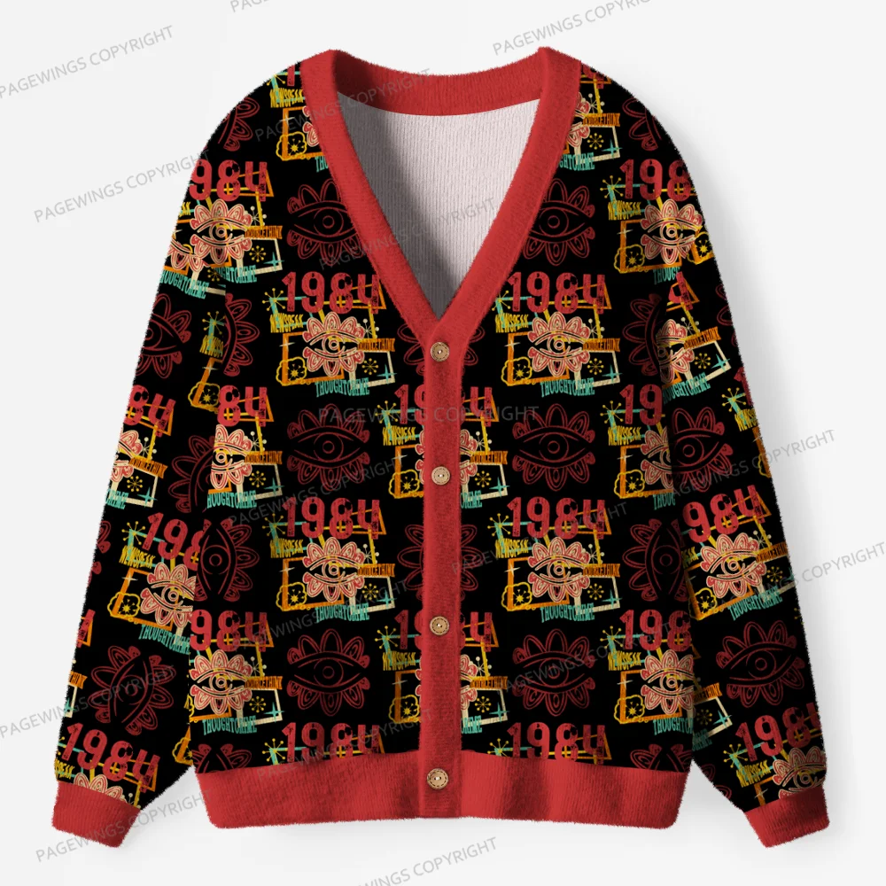 Pagewings Newspeak Unisex Ugly Cardigan Sweaters