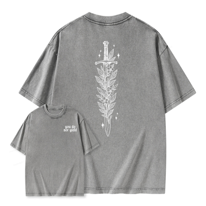 Pagewings You Do Not Yield Unisex Washed T-shirt
