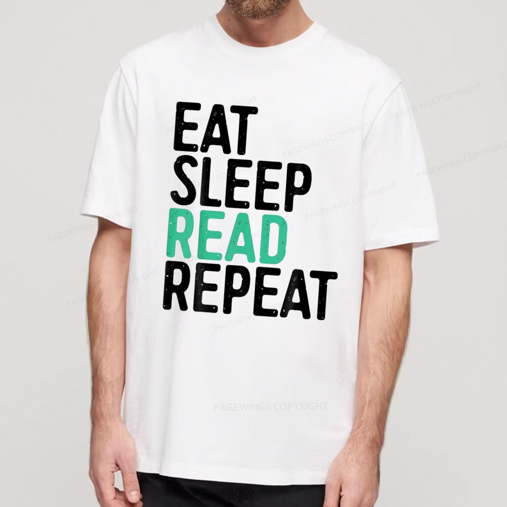 Pagewings Eat Sleep Read Repeat Unisex Classic T-shirt