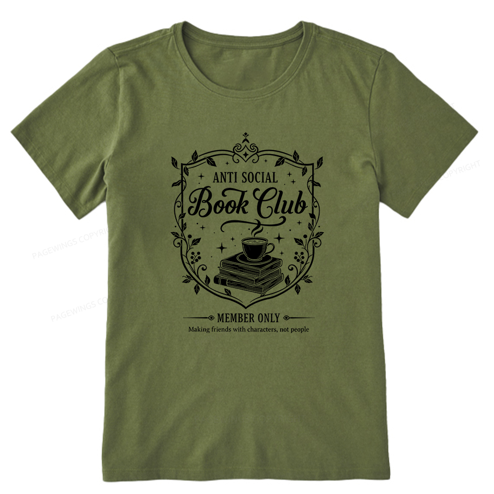 Pagewings Anti Social Book Club Unisex Classic T-shirt