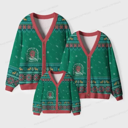 Pagewings Frankenstein Unisex Ugly Cardigan Sweaters