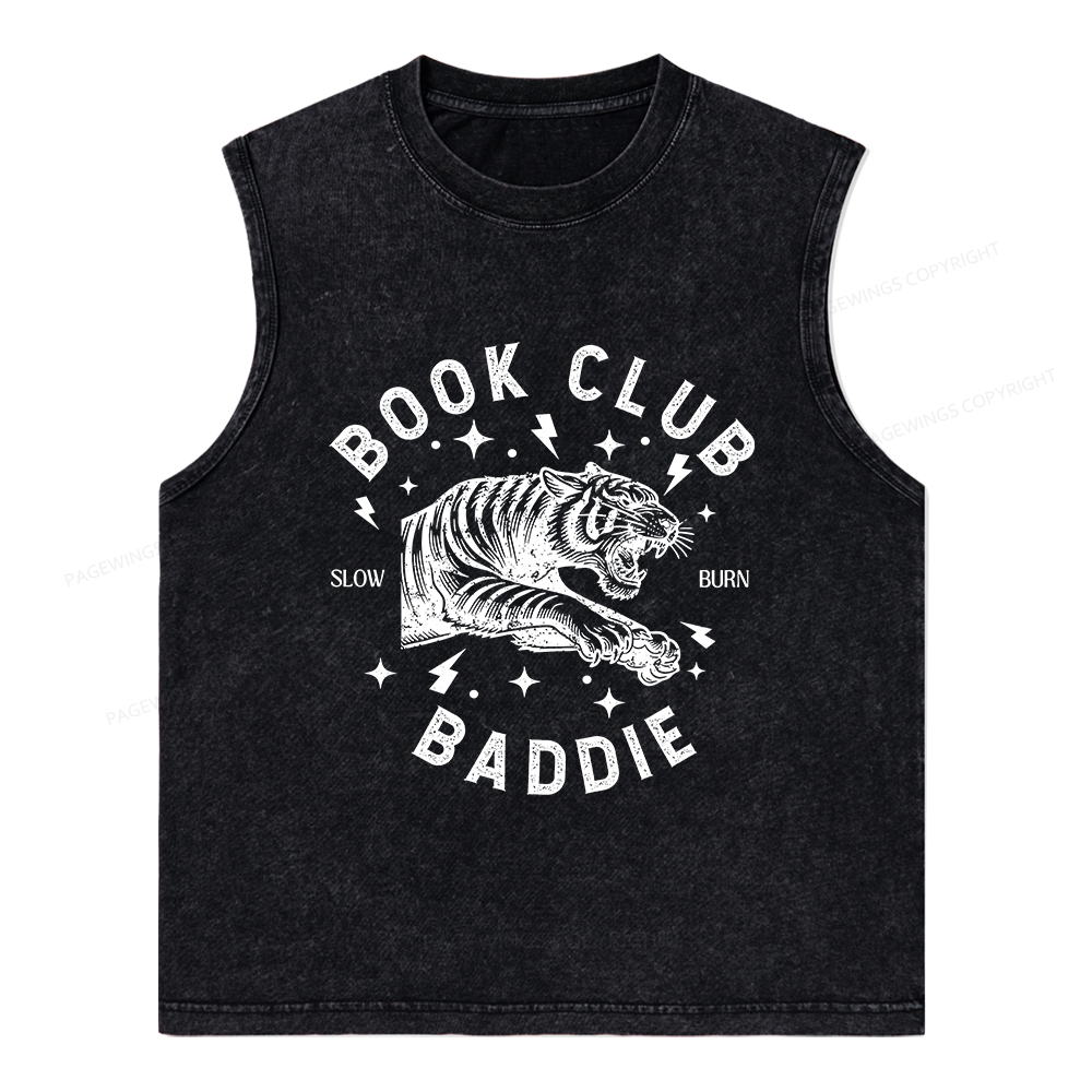 Pagewings Book Club Unisex Washed Tank Top