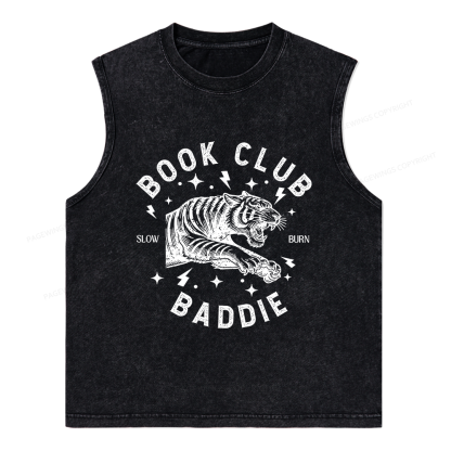 Pagewings Book Club Unisex Washed Tank Top