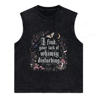 Pagewings Lack of Whimsy Unisex Washed Tank Top