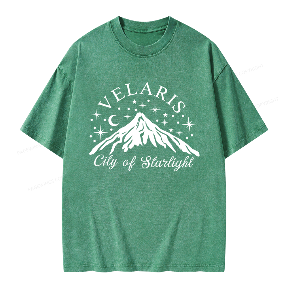 Pagewings Fantasy Reader Unisex Washed T-shirt