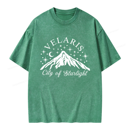 Pagewings Fantasy Reader Unisex Washed T-shirt