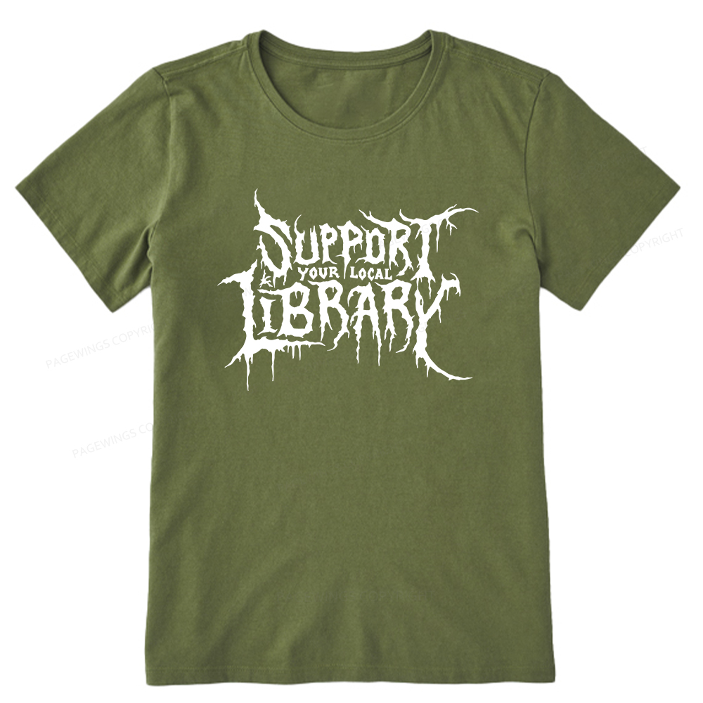 Pagewings Support Your Local Library Unisex Classic T-shirt