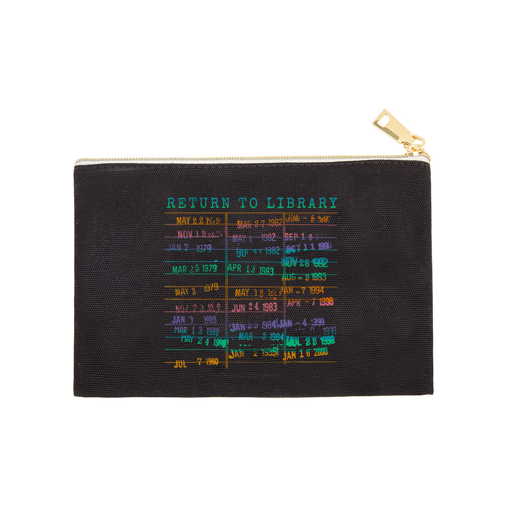 Pagewing Vintage Library Rainbow Pouch