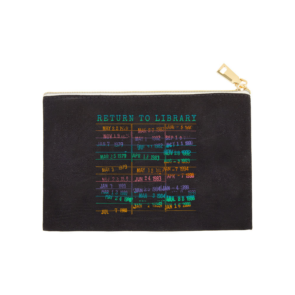 Pagewing Vintage Library Rainbow Pouch