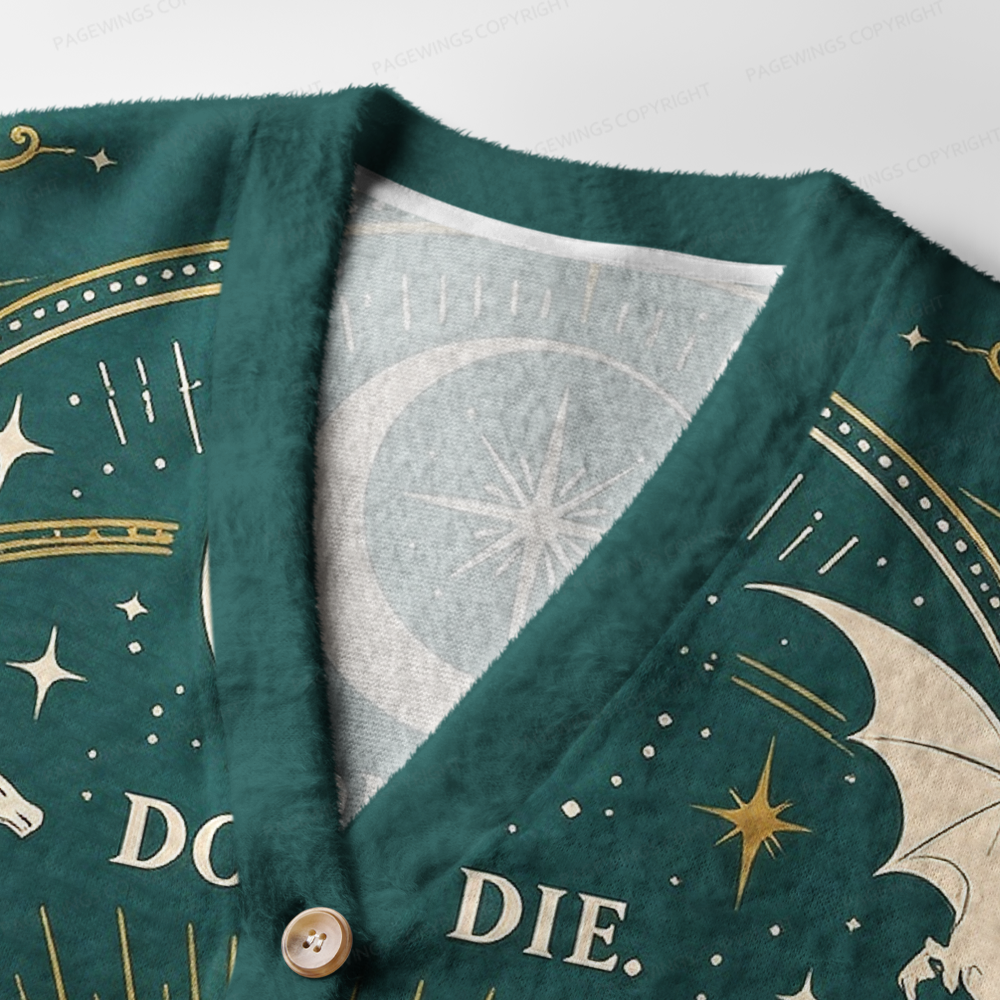 Pagewings Fantasy Book Lover Light Knit Unisex Cardigan Sweaters