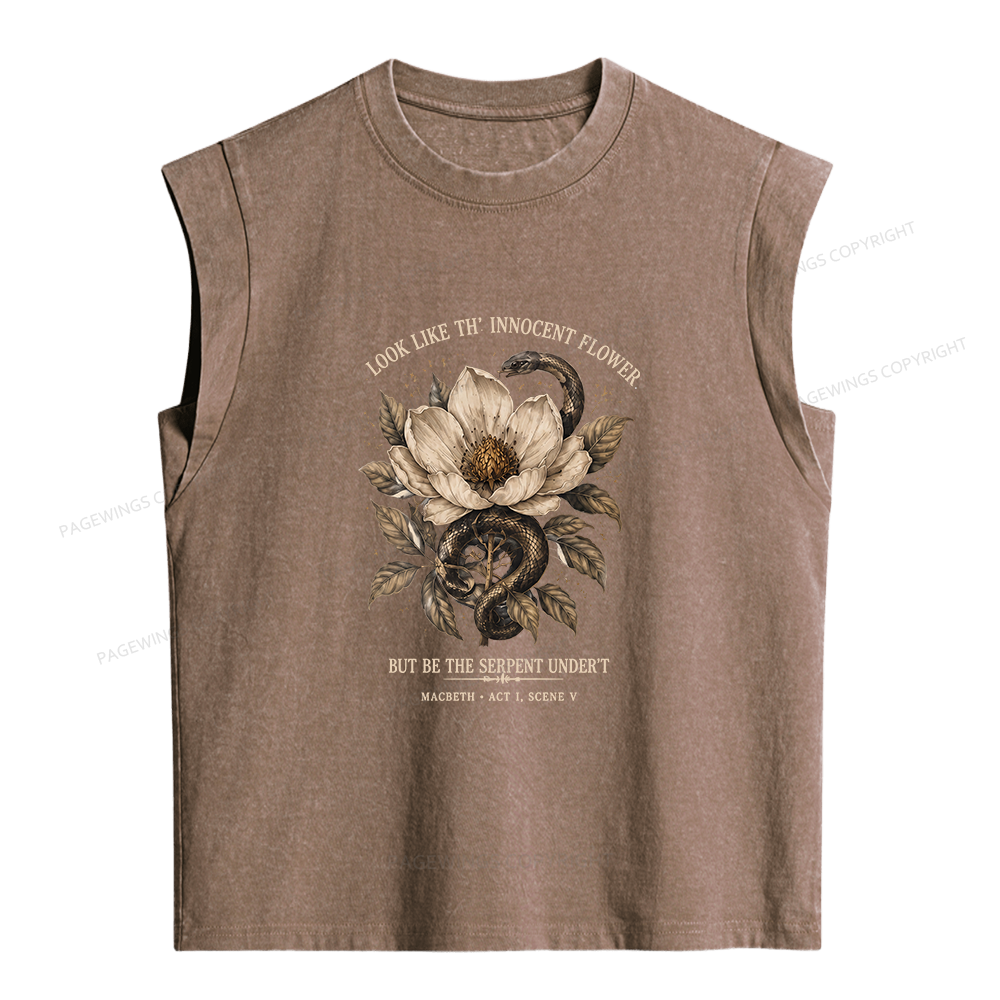 Pagewings Shakespeare Quote Women's Washed Tank Top