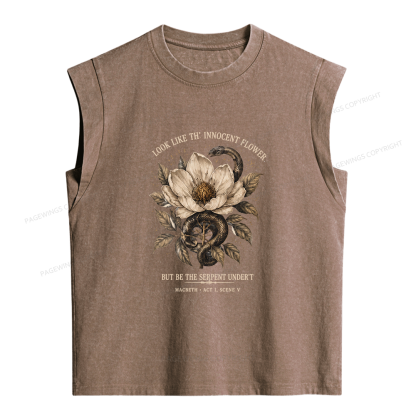 Pagewings Shakespeare Quote Women's Washed Tank Top