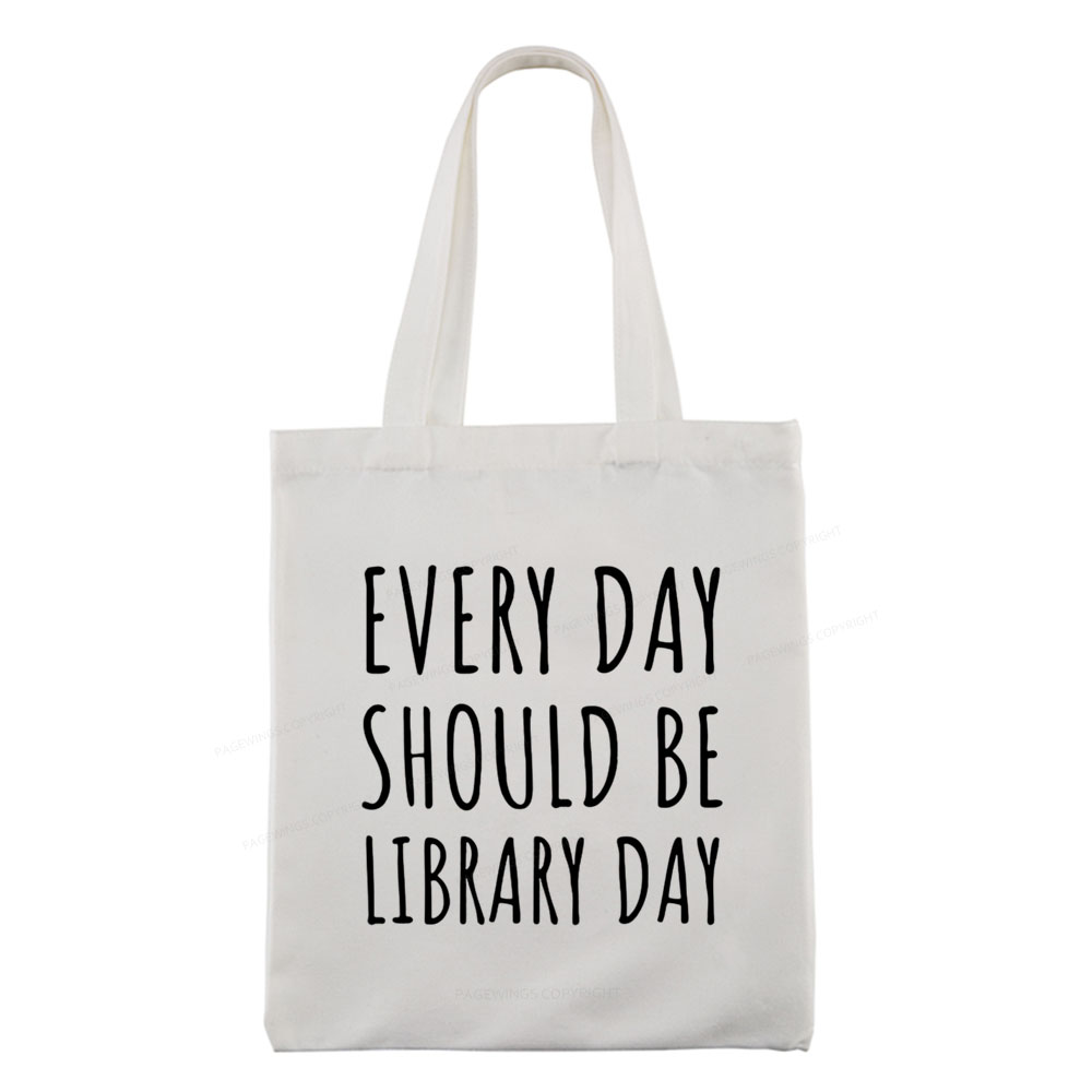 Pagewings Library Day Media Specialist Tote Bag