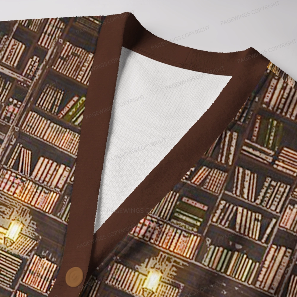 Pagewings Library Unisex Ugly Cardigan Sweaters