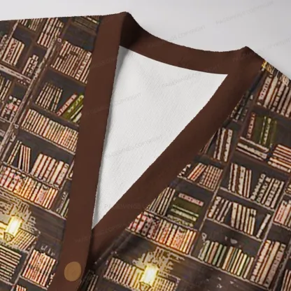 Pagewings Library Unisex Ugly Cardigan Sweaters