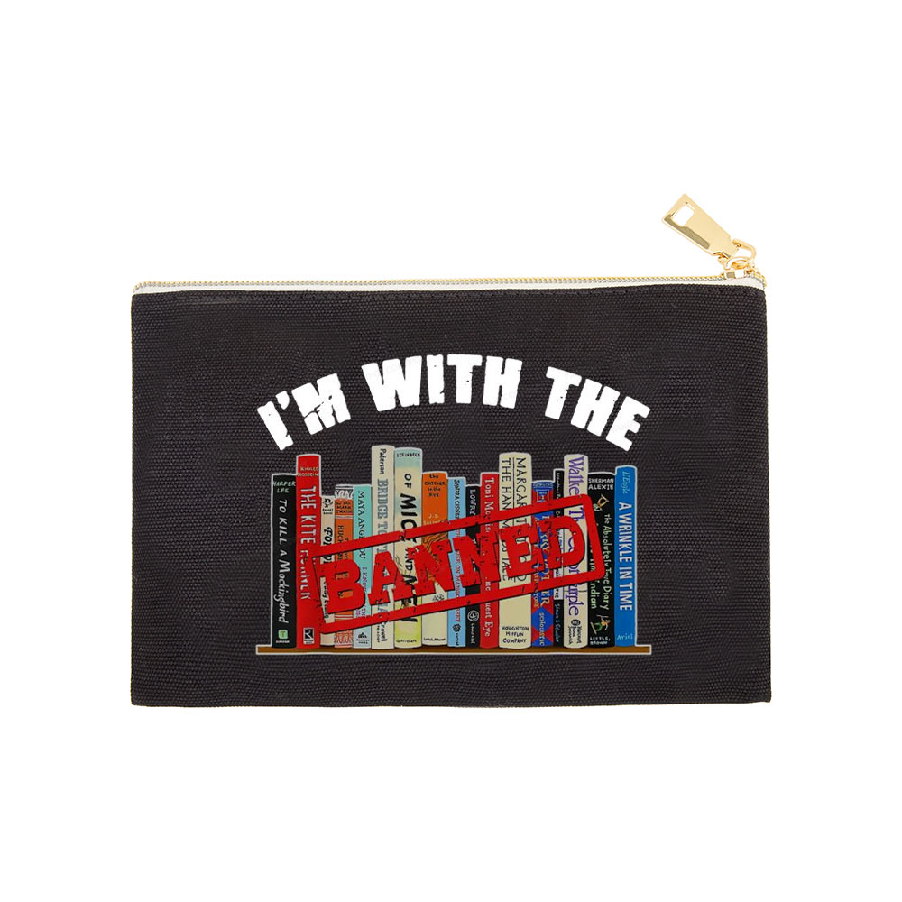 Pagewings I'm With The Banned Funny Book Pouch