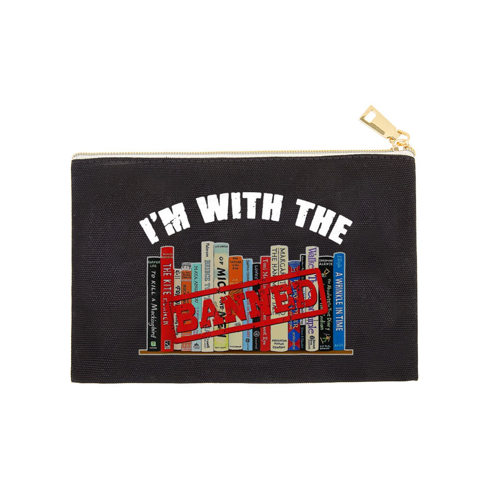 Pagewings I'm With The Banned Funny Book Pouch