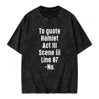 Pagewings Book Quote Unisex Washed T-shirt