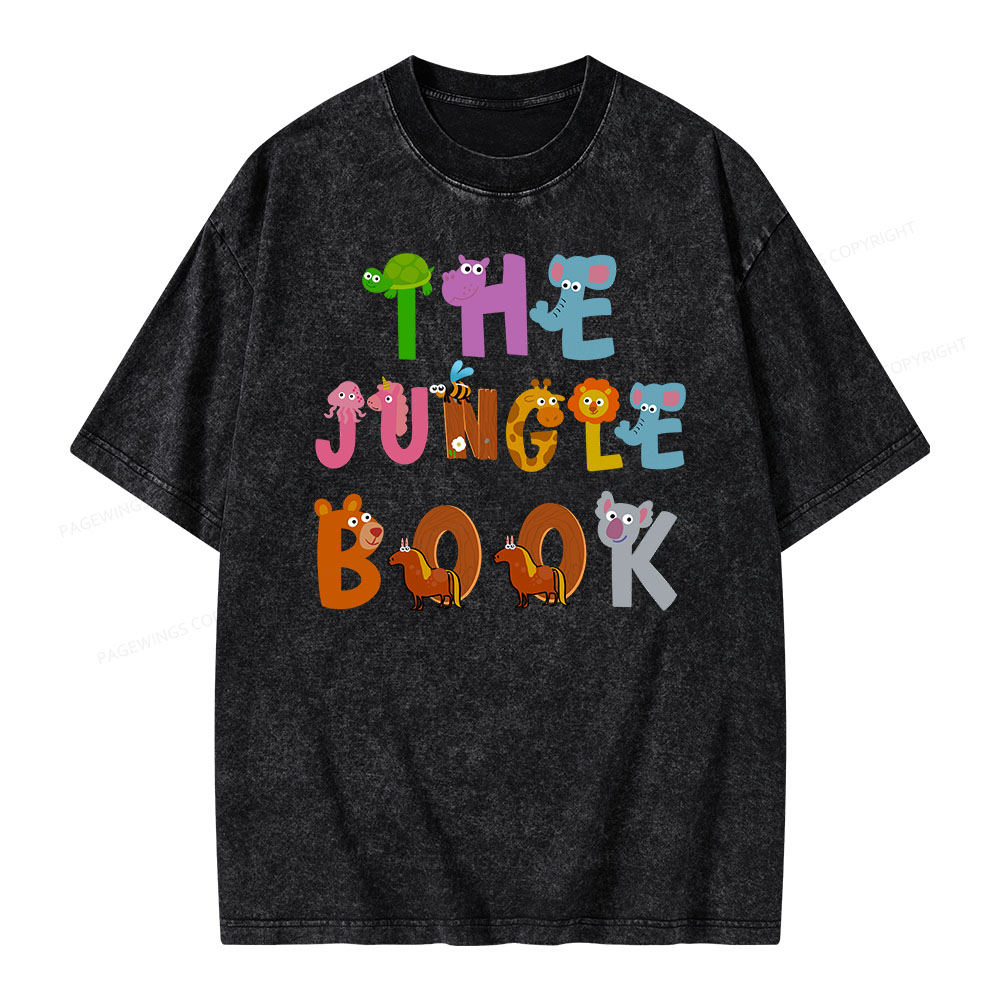 Pagewings THE JUNGLE BOOK T-Shirt Unisex Washed T-shirt