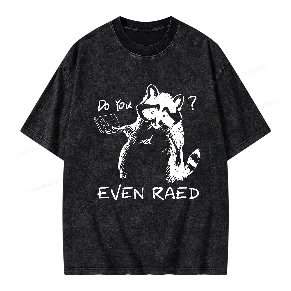 Pagewings Do You Even Read Unisex Washed T-shirt