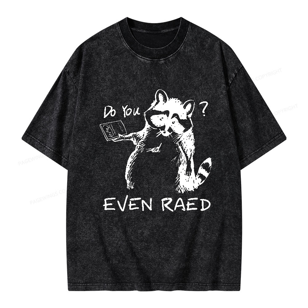 Pagewings Do You Even Read Unisex Washed T-shirt