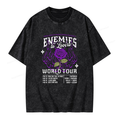 Pagewings Enemies To Lovers Comfort Colors Unisex Washed T-shirt