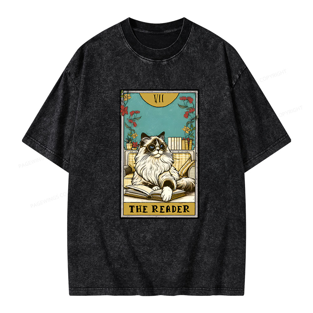 Pagewings The reader Unisex Washed T-shirt