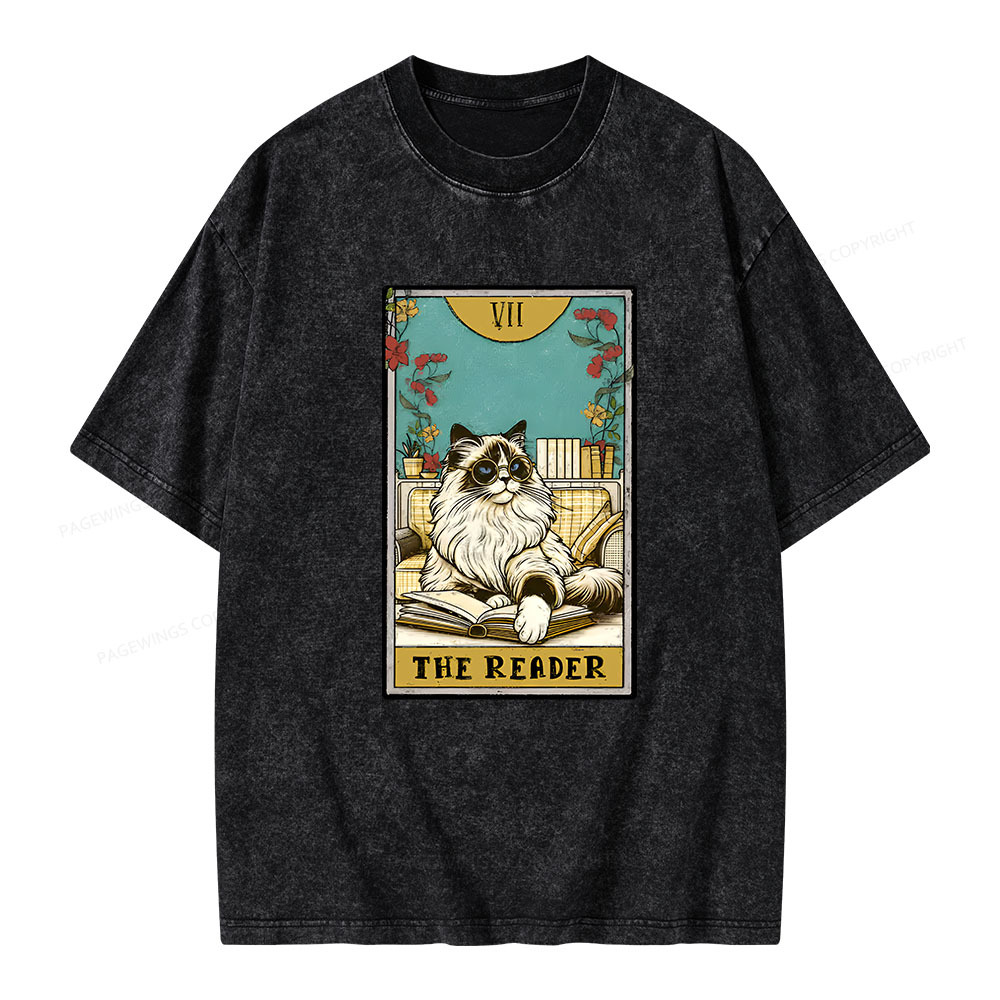 Pagewings The reader Unisex Washed T-shirt