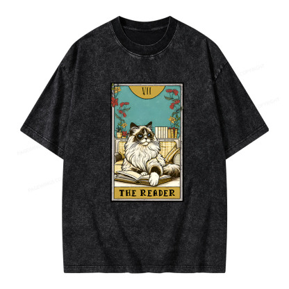 Pagewings The reader Unisex Washed T-shirt