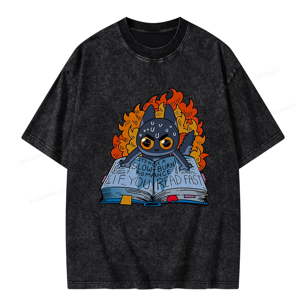 Pagewings If You Read Fast Unisex Washed T-shirt