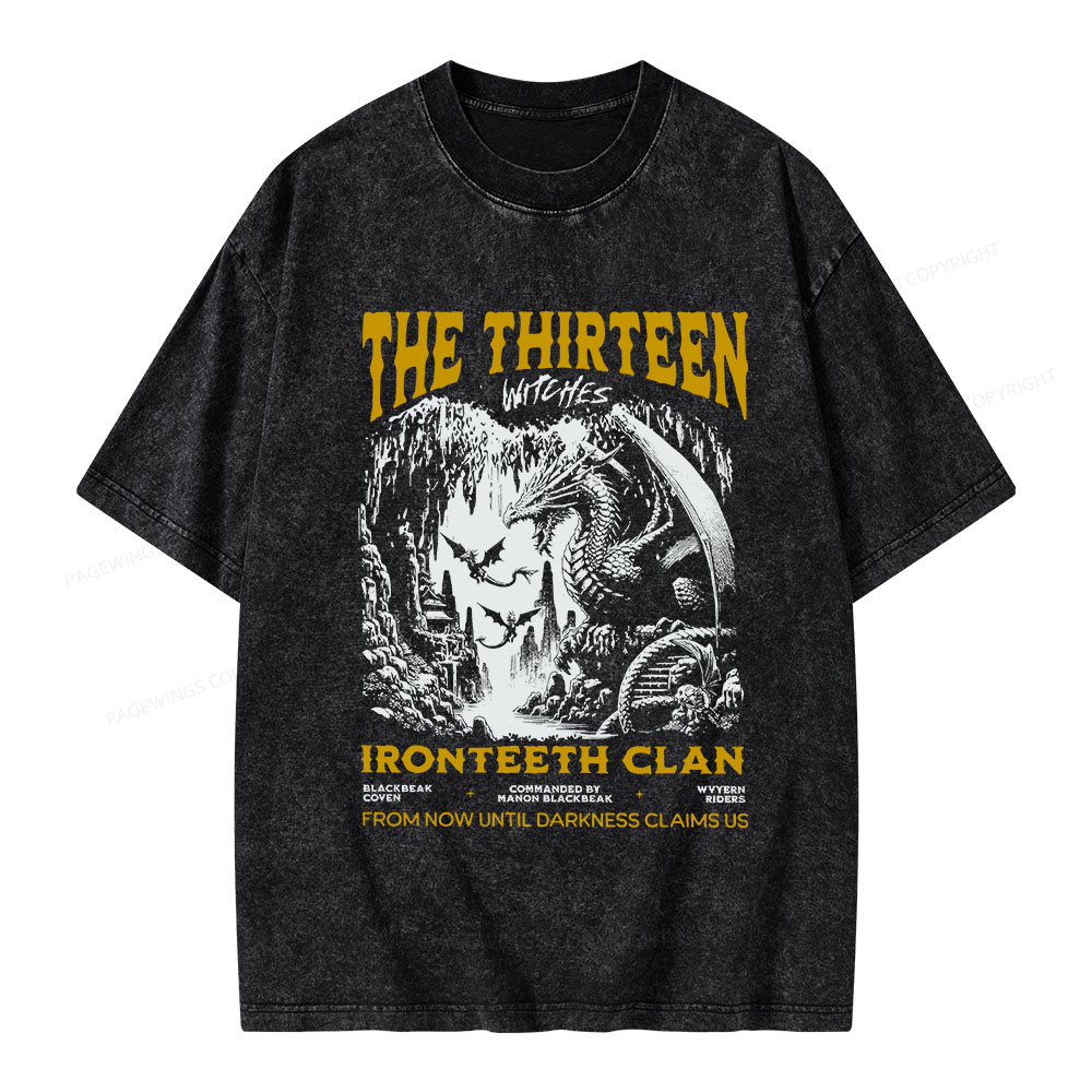 Pagewings The Thirteen Unisex Washed T-shirt