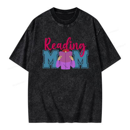 Pagewings Reading Mom Unisex Washed T-shirt