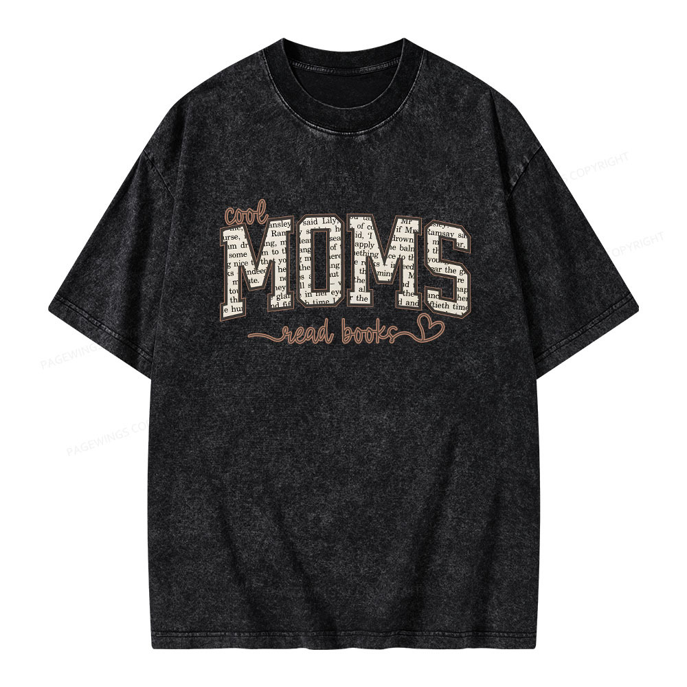 Pagewings Cool Moms Book Club Unisex Washed T-shirt