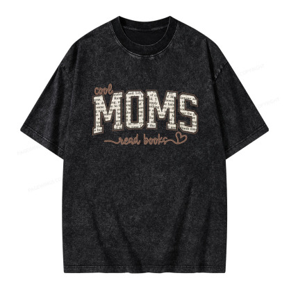 Pagewings Cool Moms Book Club Unisex Washed T-shirt